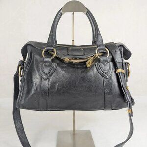 MARC JACOBS Wellington Fulton Leather Satchel Bag Shoulder Bag Made in Italy